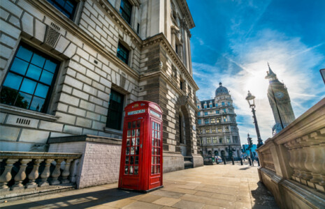 Red telephone box by HRMC
